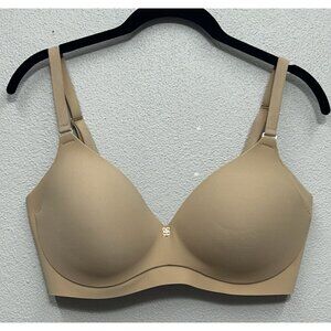 NEW Honeylove New Cloud Embrace Wireless Back Smoothing T Shirt Bra 32DD (E)Sand